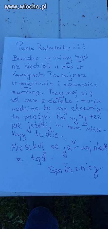 Takie coś w skrzynce znalazł ratownik z Olsztyna.