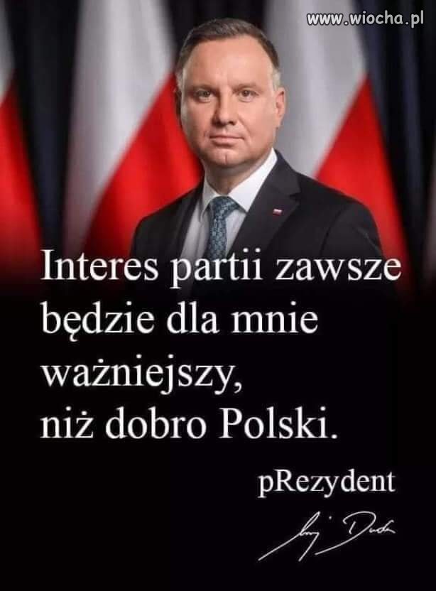Choć raz napisał prawdę ...