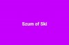 Szum of ski pocięty ostrym cieniem mgły ...