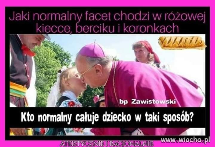 Rozumiem w policzek,w czoło,w rękę