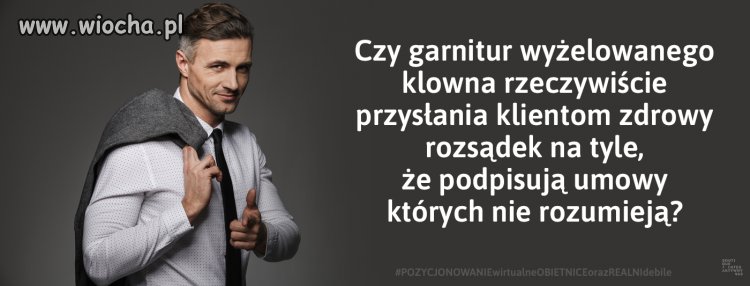 "Debil w garniturze to nadal debil" portfel