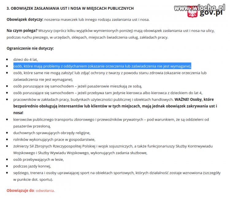 Nie muszę nosić maski