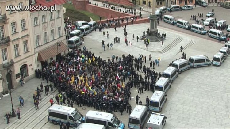 Gaz przeciw protestującym przedsiębiorcom