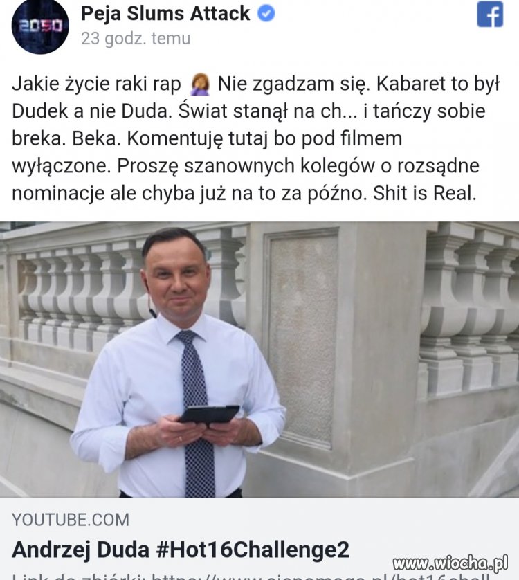 Porapował sobie