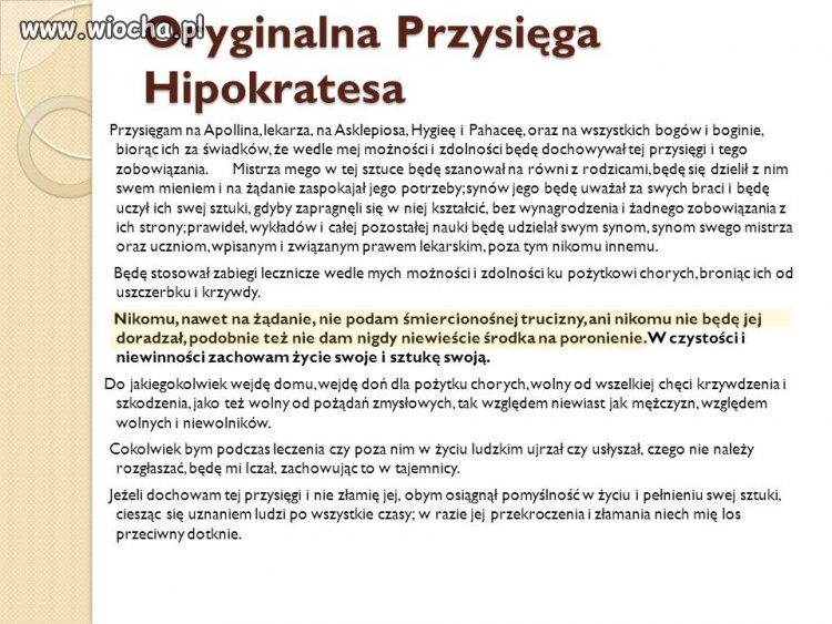 Dla młotów którzy sie na nią powołują