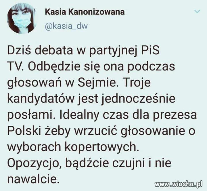 Opozycjo, bądźcie czujni...