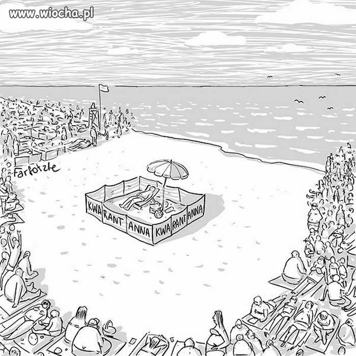Sposób na tłok na plaży 