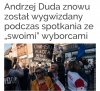 Duda za ten transparent chyba się nie obrazi