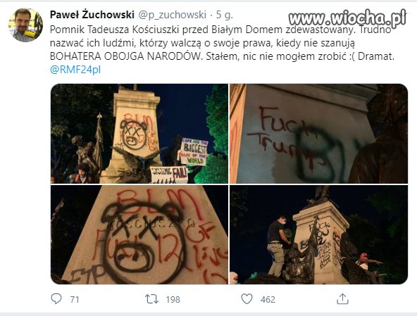 Pomnik Tadeusza Kościuszki przed Białym Domem 