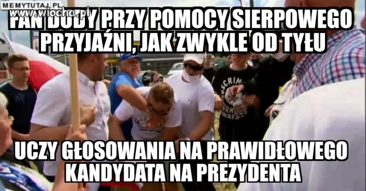 Tymczasem w Lublinie na wyborczym wiecu anżeja