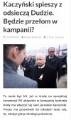 Czyżby obawy w sztabie urzędującego Prezydenta?