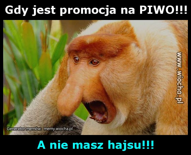 Gdy jest promocja na PIWO!!!