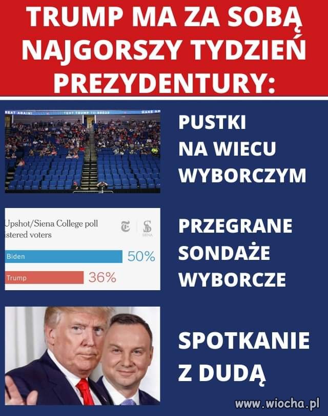 Najgorszy tydzień prezydentury Donalda Trumpa...