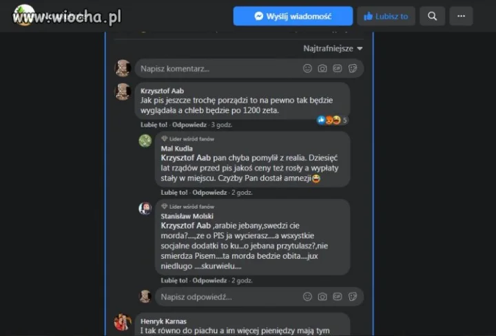 Chciałem zamieścić autentyczny komentarz do 