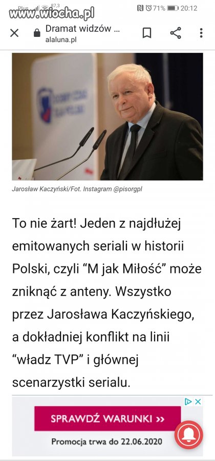 Przyszła kolej na M jak Miłość