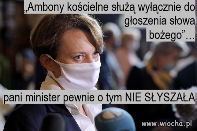 Ambony służą wyłącznie do głoszenia słowa bożego