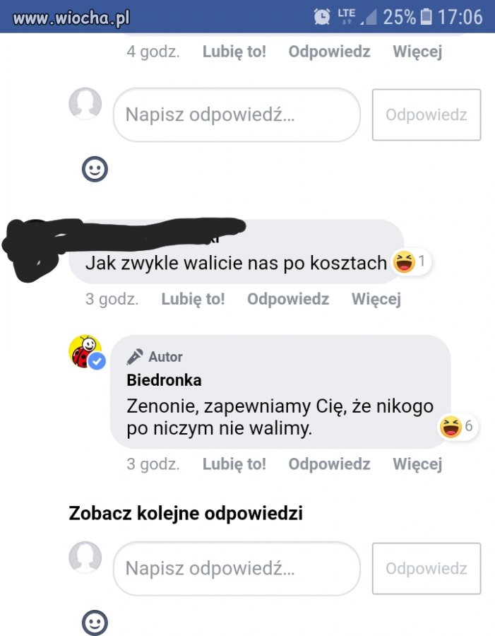 Biedronka nie wali