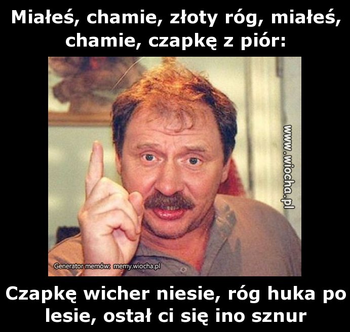 Miałeś, chamie, złoty róg, miałeś, chamie, czapkę