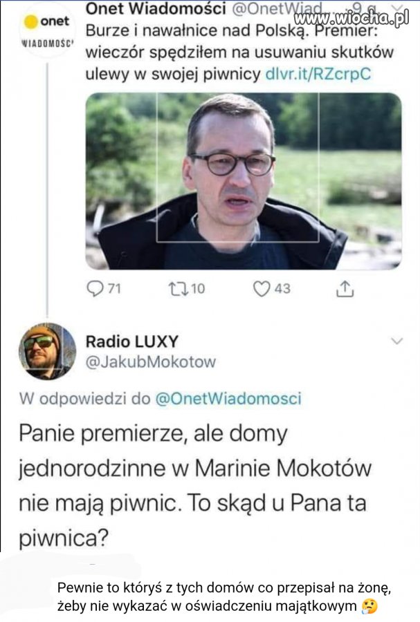 Krzywousty w piwnicy całą noc