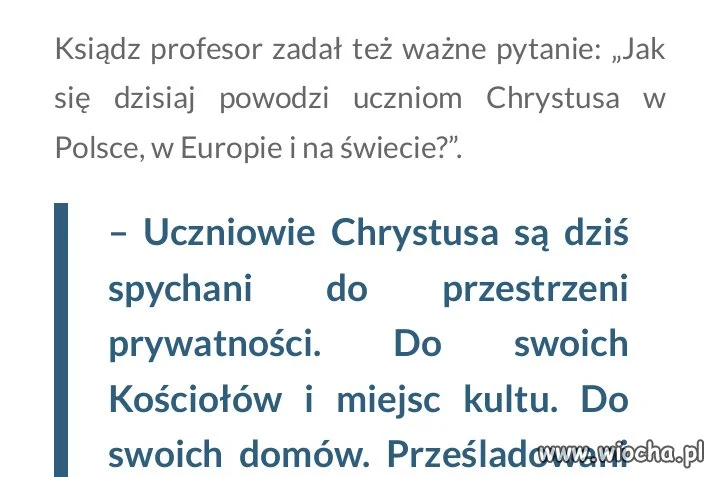 Mądrości kolejnego księdza