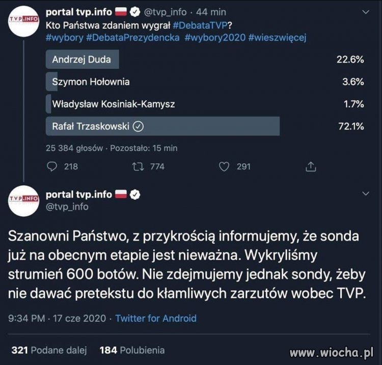 Nie potrafią przyjąć prawdy na klatę ...