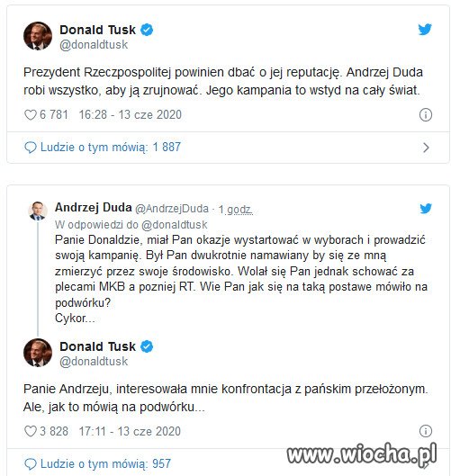 Tusk zgasił Dudę jak peta.