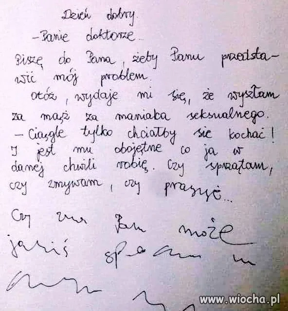 Nie rozumiem, w czym problem?