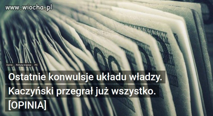 PiS udowodnił, że jest chronicznie chory na chorobę zwaną niezdolnością do utrzymania władzy.