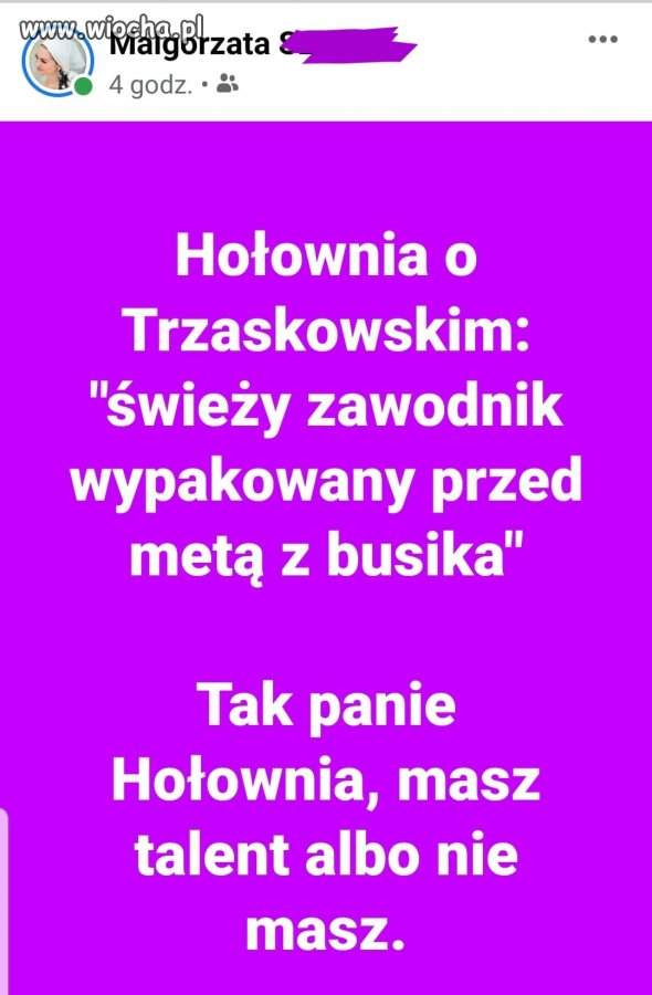Wypowiedział się zawodnik