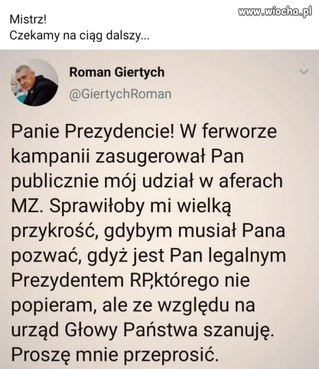 Czekamy na ciąg dalszy...