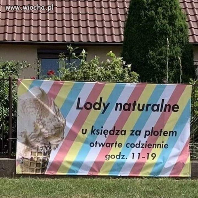 Najlepsze lody u księdza...