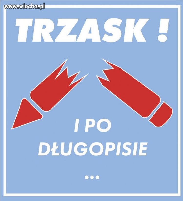 Trzask...