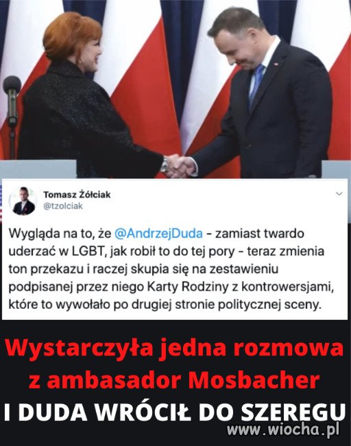 To jest żałosne, że mamy takiego prezydenta...