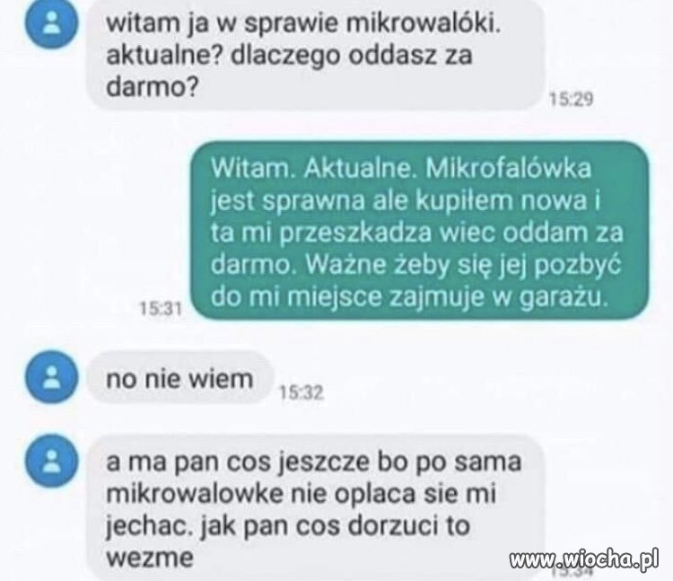 Nawet za darmo nie pasuje.