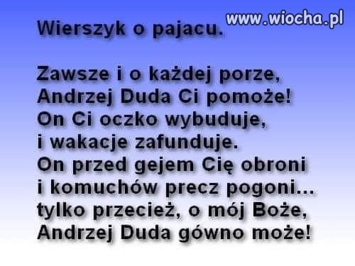 Taki wierszyk ... Ładny ?