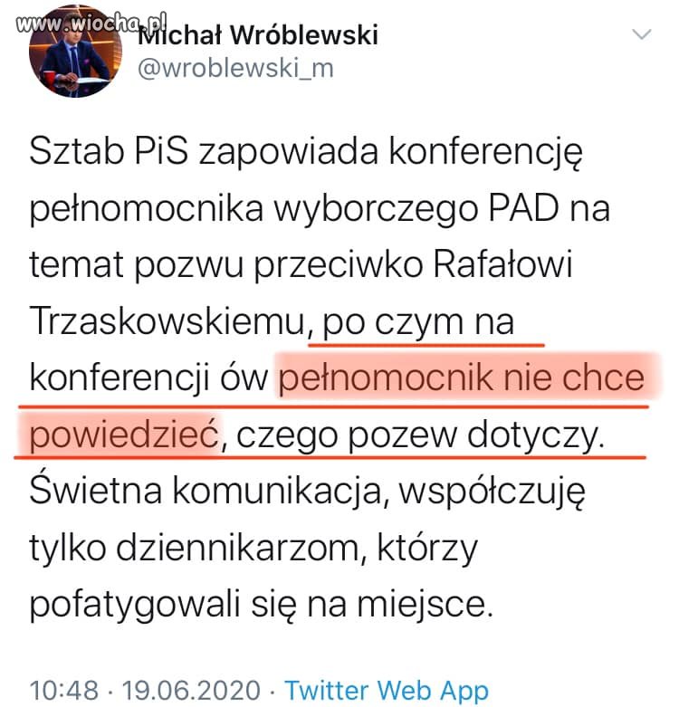 Jak PiS coś pisze i mówi 