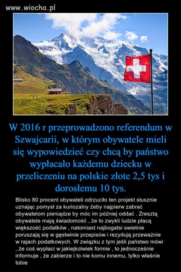 Możemy im tylko pozazdrościć rozsądku ...