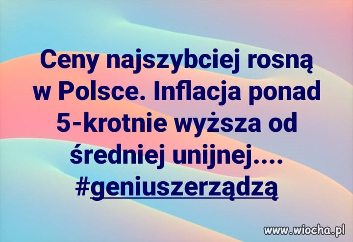 No bo jak rosną wynagrodzenia to rosną też i ceny