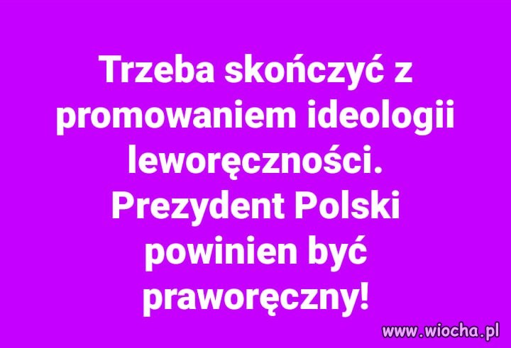 Dość już tej ideologii ...