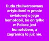 Bo nie będą nam tu w obcych językach ...