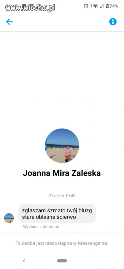 Ta co nie bluzga.