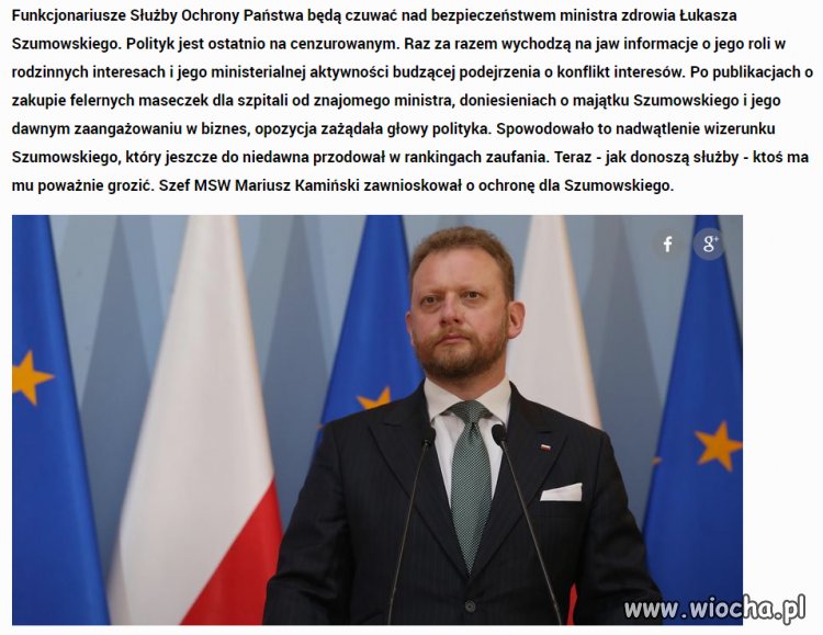 SOP będzie chronił Szumowskiego