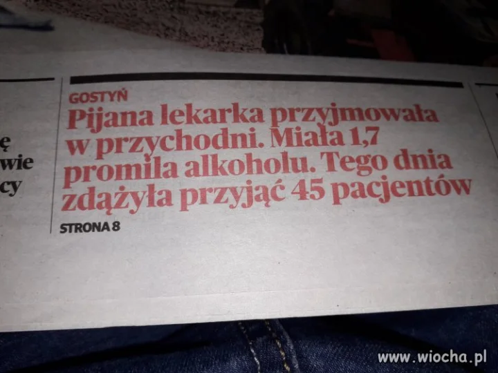 Pijana Pani doktor