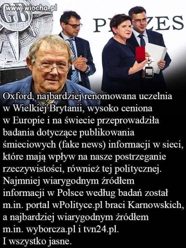 Nie wiem czy to prawda ale porównując te media