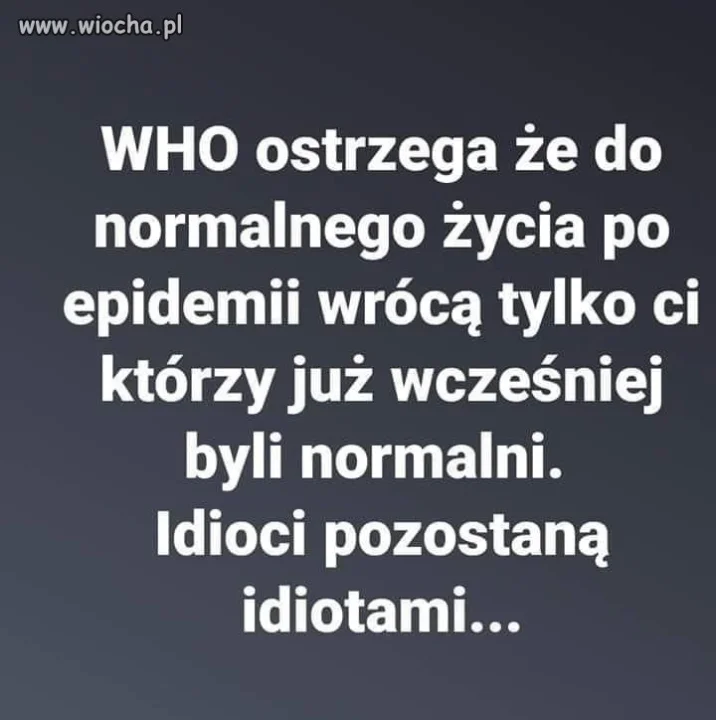 WHO ostrzega