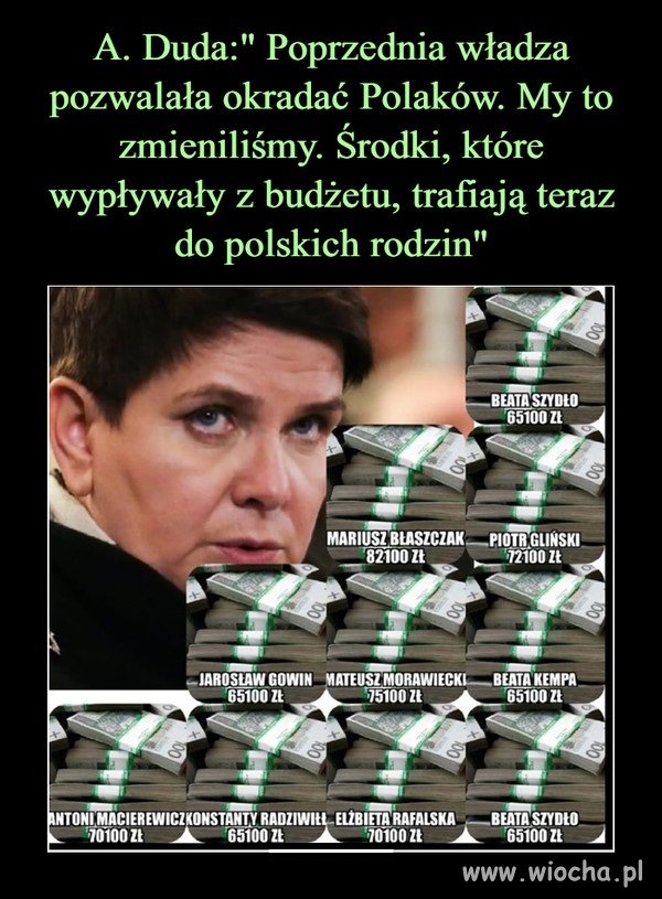 Naszych rodzin ... zapomniał dodać 