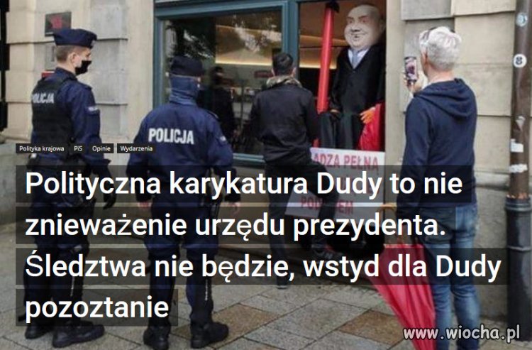 Nie będzie śledztwa za kukłę Dudy