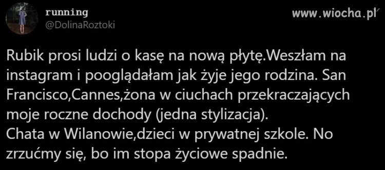 "Biedak" prosi o wsparcie...