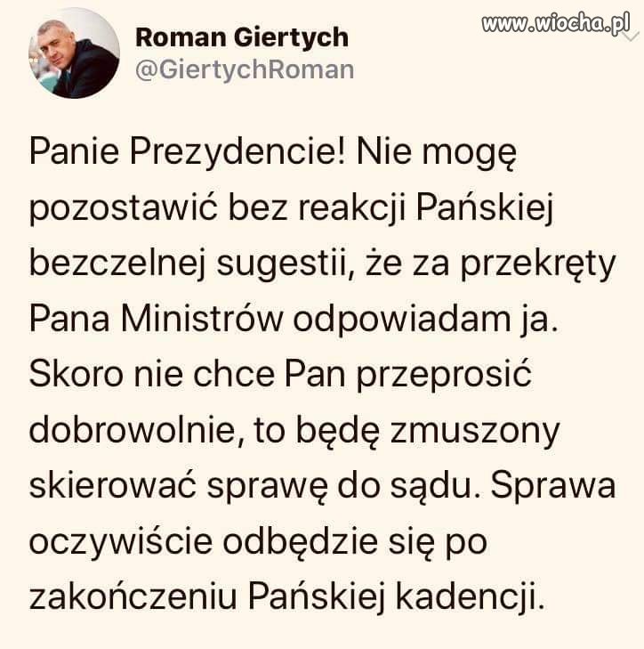 Trzymam za słowo!