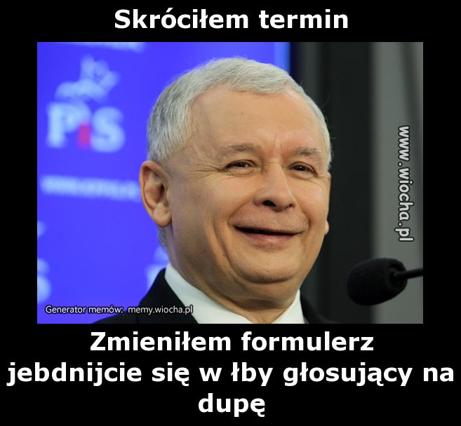 Skróciłem termin